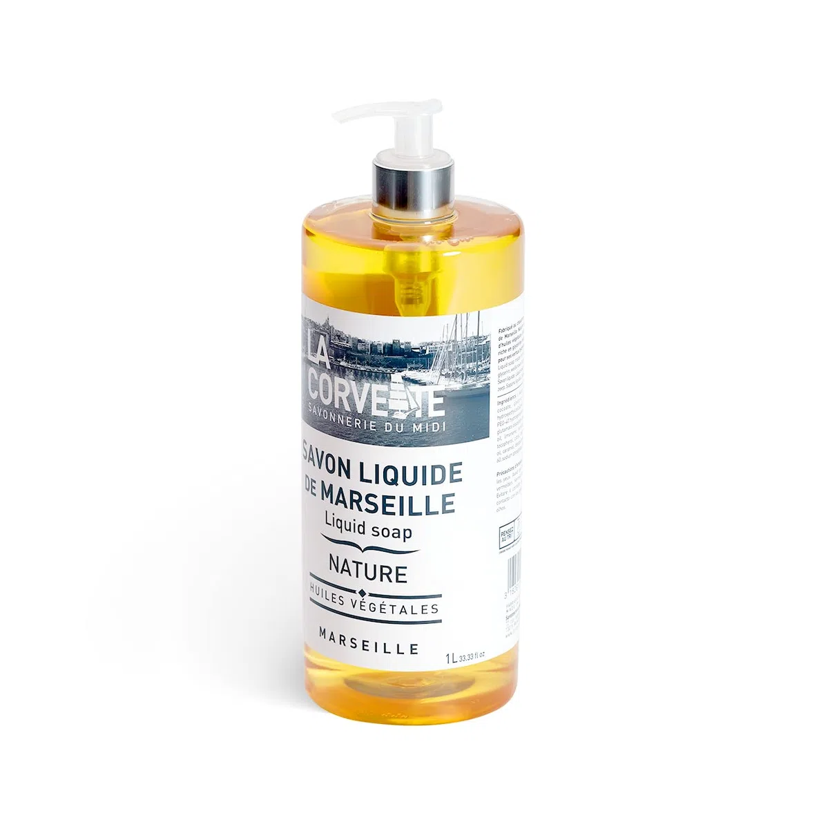 La Corvette Sapone Liquido Di Marsiglia Natura, Naturale, 1000 Millilitro