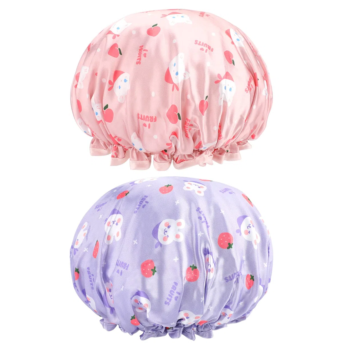 G2PLUS 2PCS Cuffia Doccia Bambini Cuffie Doccia Cuffia da Doccia per Bambini Cuffie Capelli Simpatica cuffia da doccia impermeabile per bambini