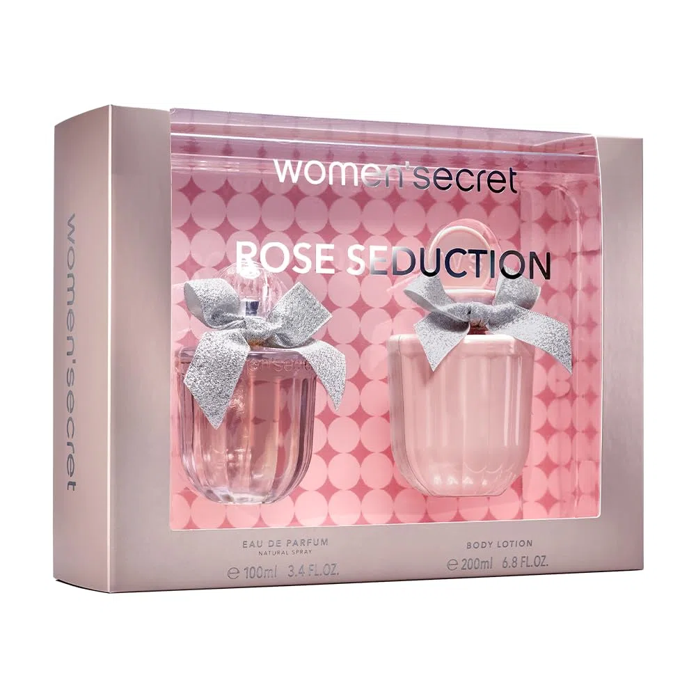 Women'secret Rose Seduction Confezione Regalo Donna da 2 Pezzi Eau de Parfum 100ml e Lozione Corpo 200ml