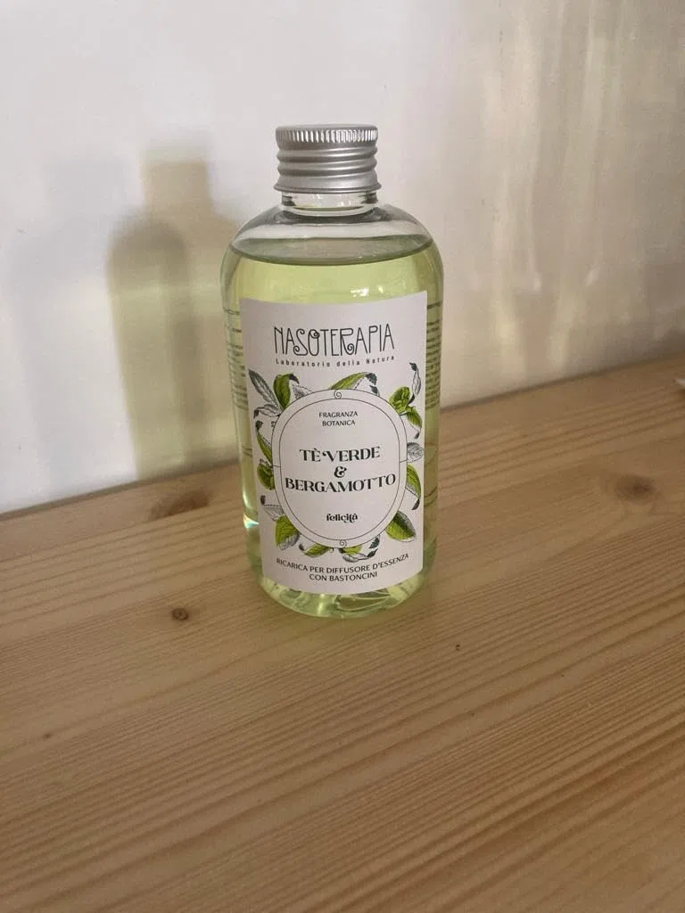 Nasoterapia Ricarica per diffusore Bastoncini Tè Verde e Bergamotto 250ml