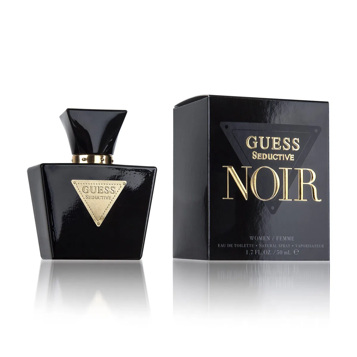 GUESS Seductive Noir, Eau de Toilette da Donna, Colonia Floreale, Fragranza Sensuale Persistente, 50 ml